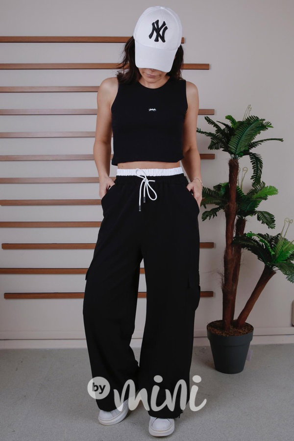 Cotton relaxed maxi široké kapsáče