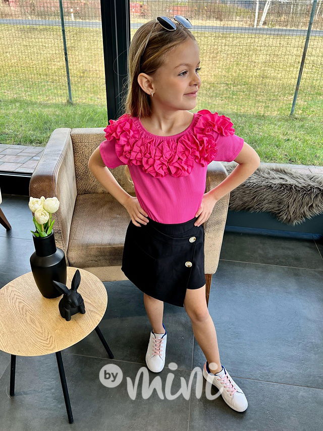 Maxi frill summer blůzka růžová