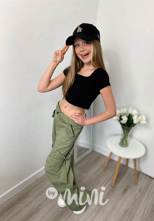 Maxi fashion švédy STREET khaki