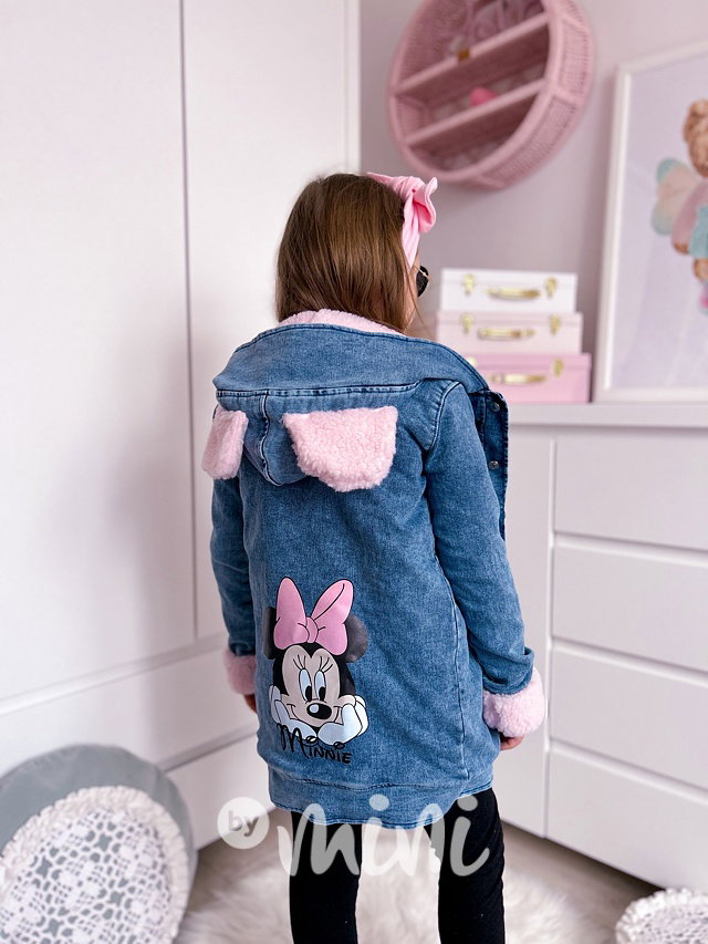 Teplý denim kabátek Minnie