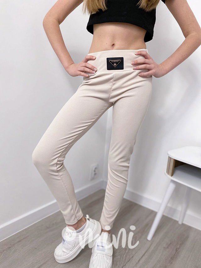 Fashion legíny beige