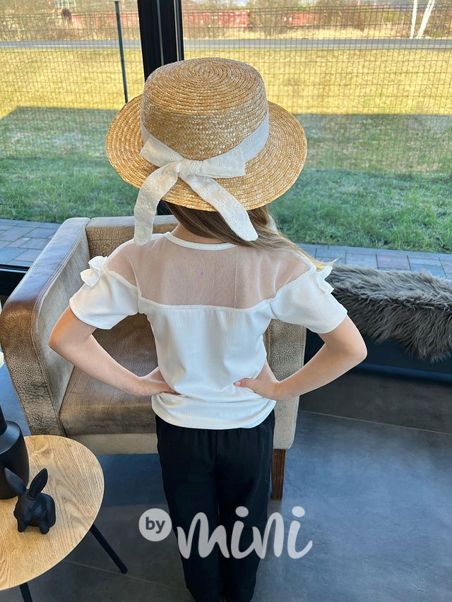 Glamour frill summer blůzka white