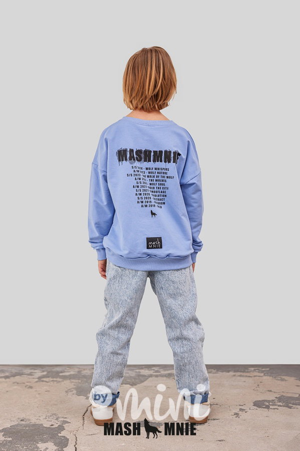 Mash Mnie brand history mikina blue