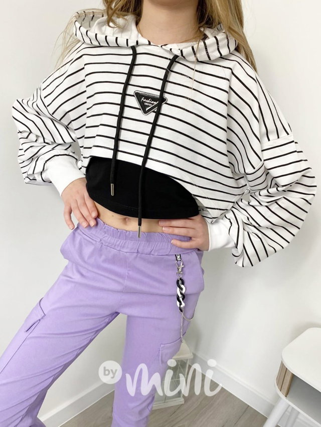 Crop mikina + top