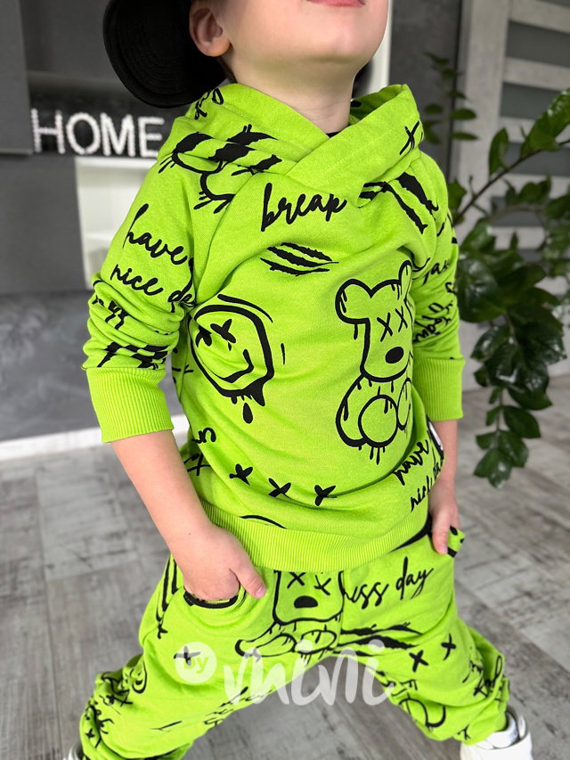 Teddy mikina green apple