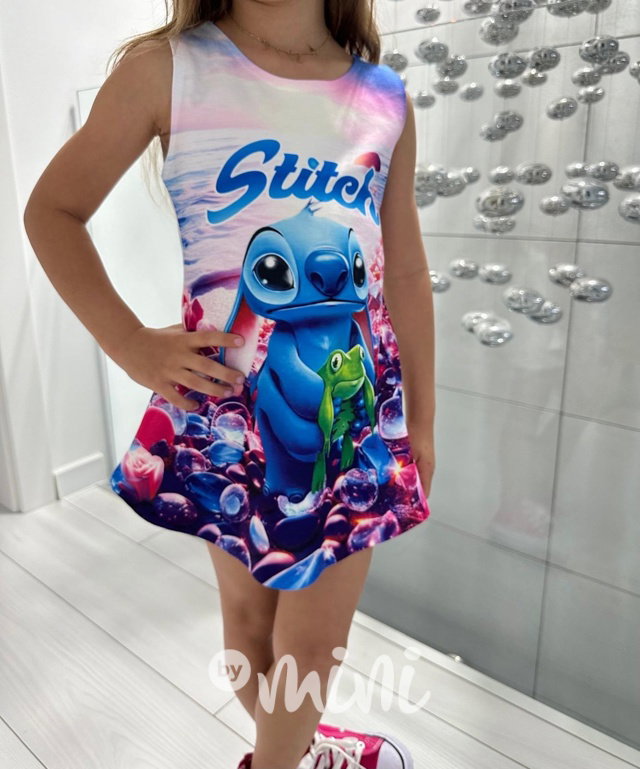 Stitch blue šaty