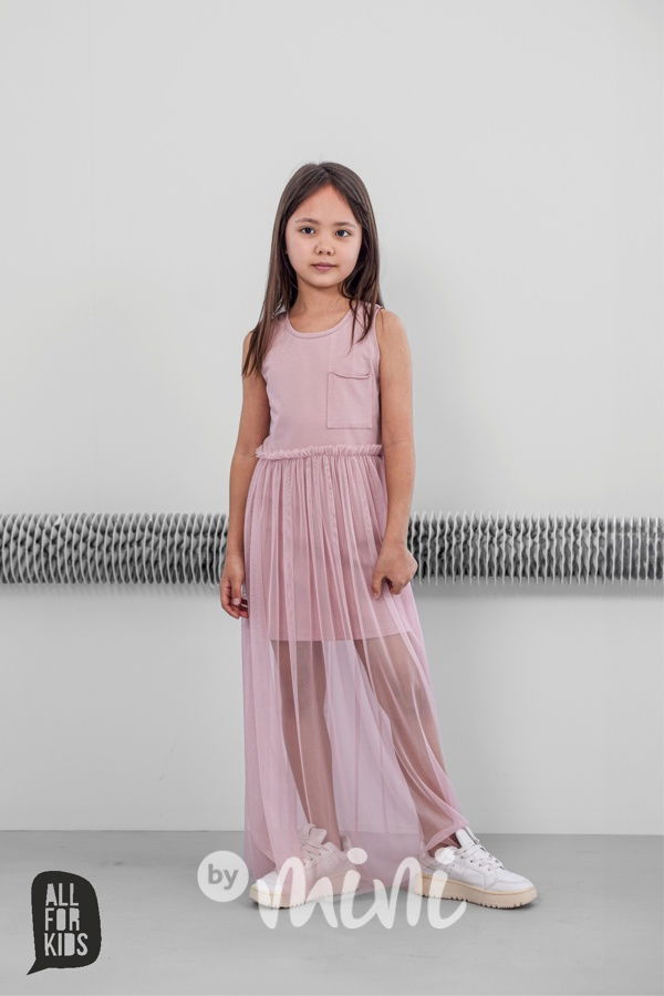 All for kids šaty s tylem pink
