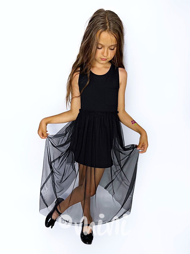 All for kids šaty s tylem black