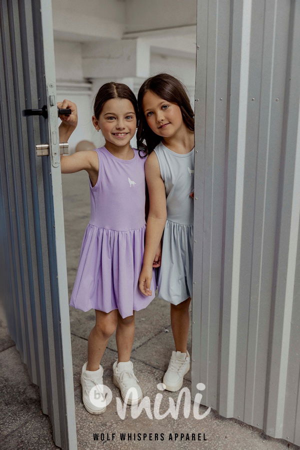 Mash Mnie šaty s balonovou sukní blue