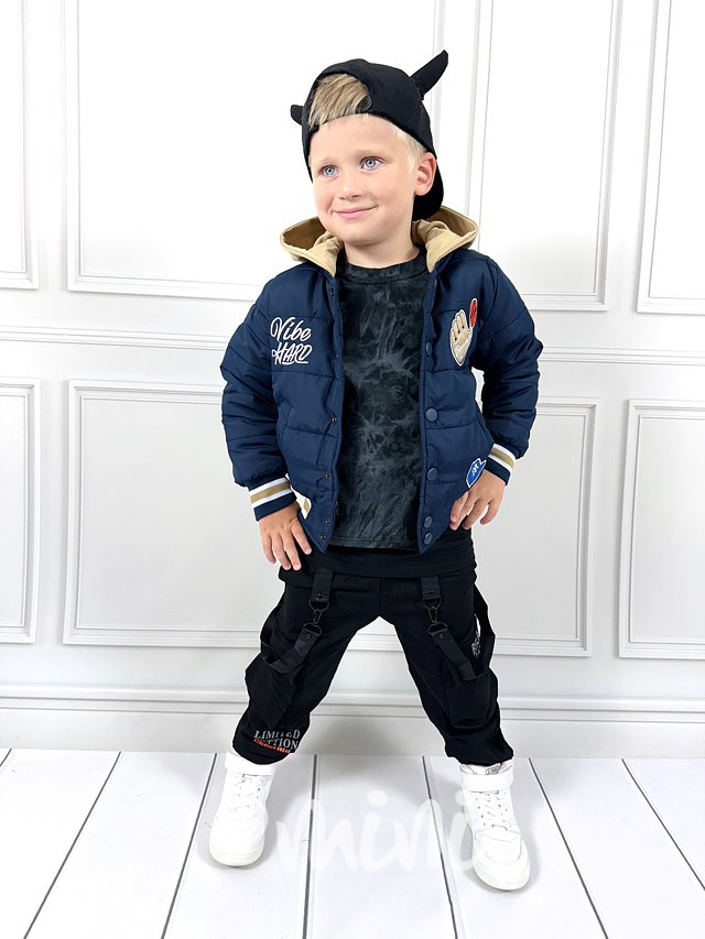 Baseball hoodie bunda blue