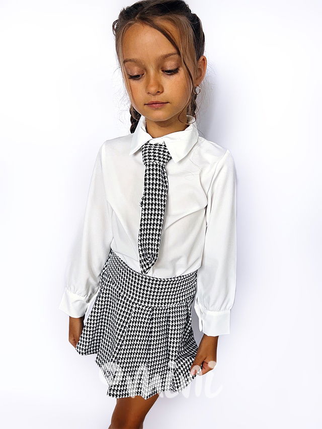 School girl set black/white