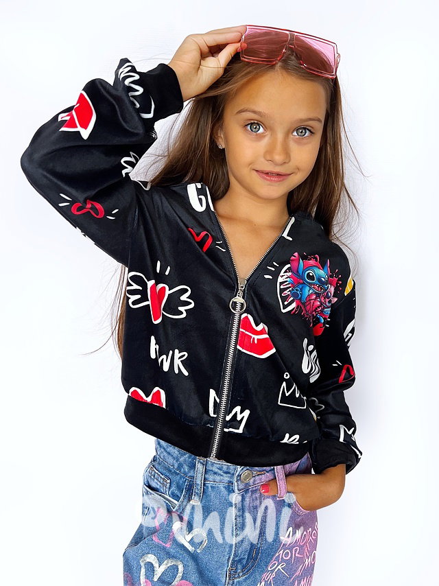 Lilo & Stitch velur mikina LOVE POWER