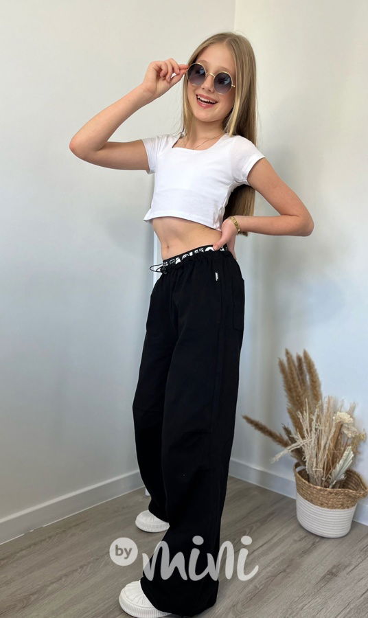 Soft denim maxi švédy černé