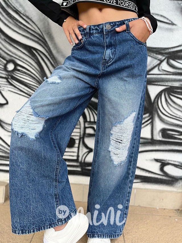 Ripped volné jeansy