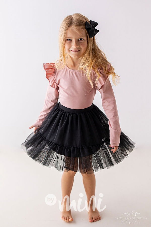 Black maxi tutu sukně Lily Grey