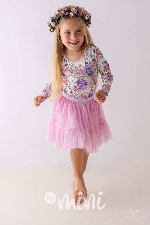 Růžová maxi tutu sukně Lily Grey