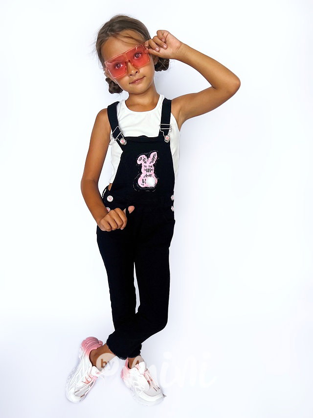 Bunny lacláče black denim