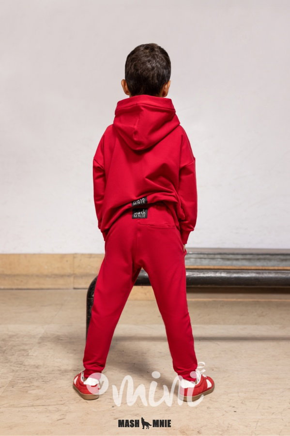Mash Mnie hoodie mikina WOLF červená