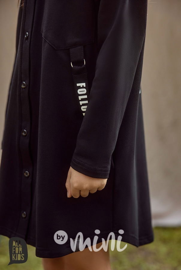 All for kids košilové šaty black