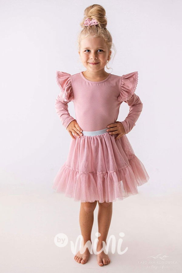 Pudrová maxi tutu sukně Lily Grey