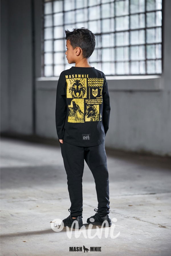 Mash Mnie longsleeve triko WOLF černé