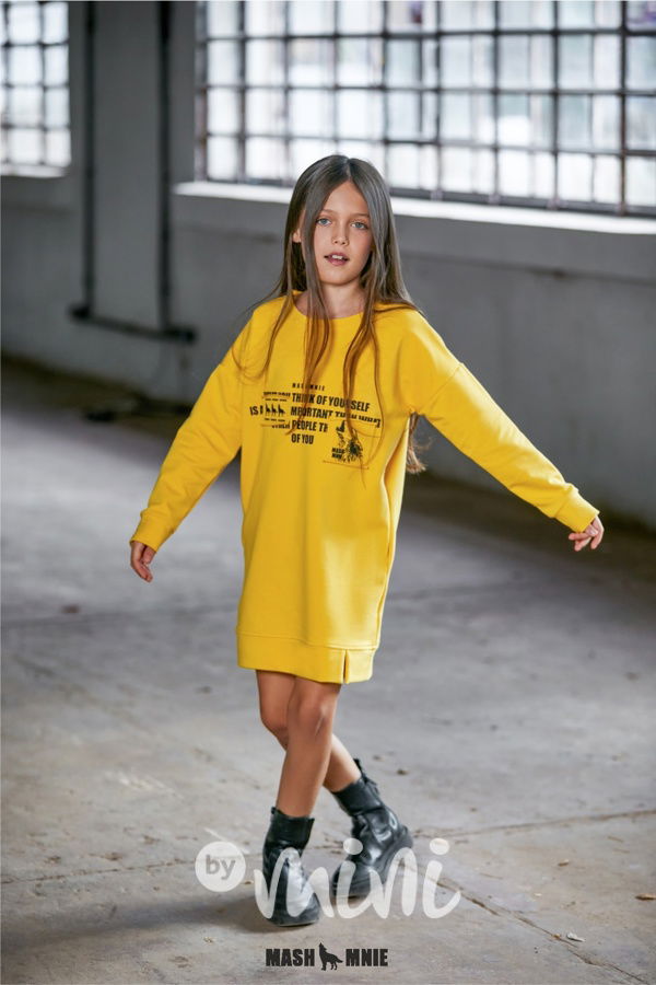 Mash Mnie mikinové šaty yellow