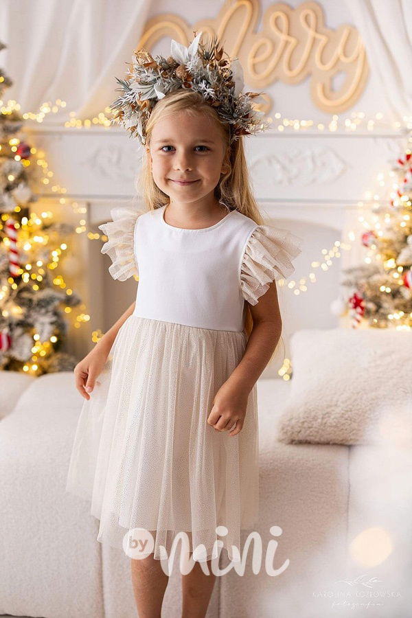 Lily Grey SPARKLING tylové šaty gold