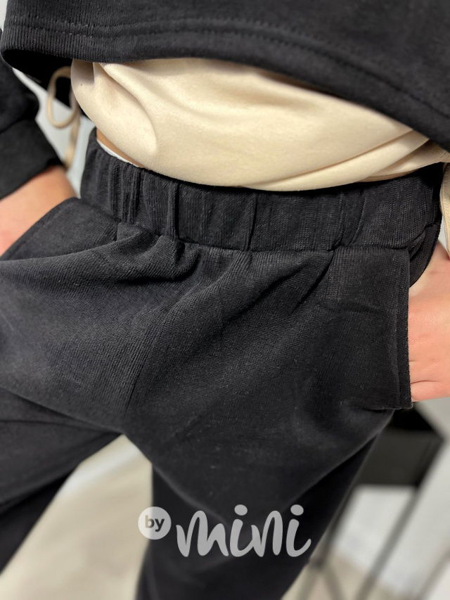 3-dílný lounge komplet SMILE černý