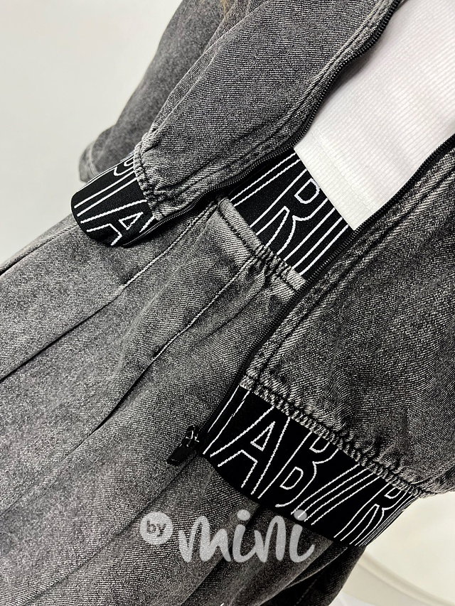Oversize denim bunda + sukně