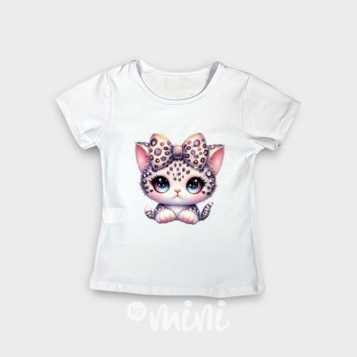 Cute cat triko bílé