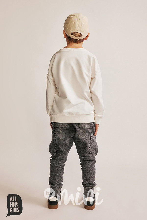 All for kids skate mikina cream
