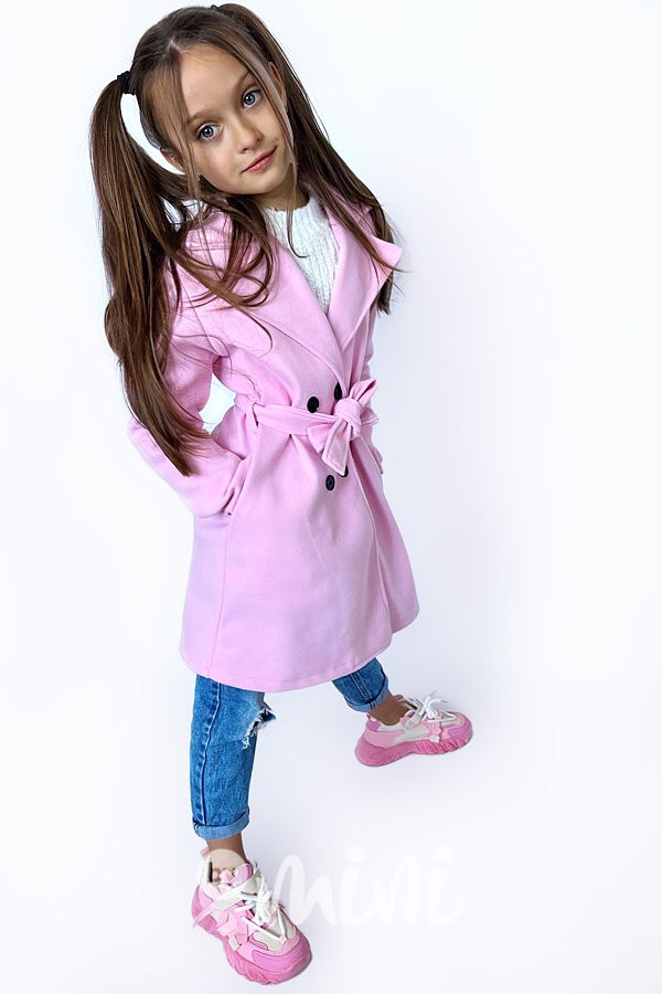 Flaušový kabátek pink