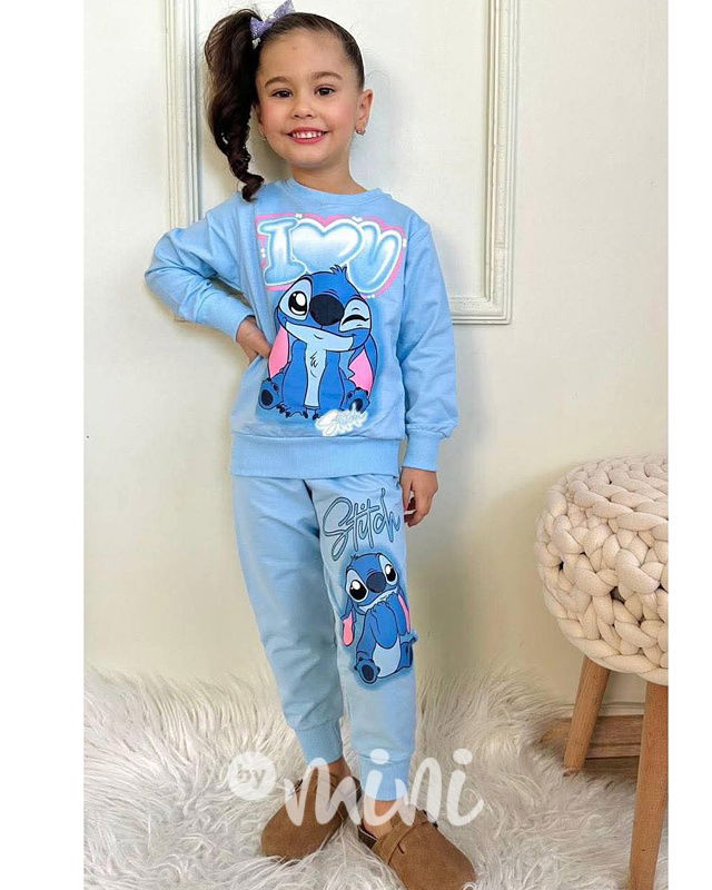 Lilo & Stitch teplákovka baby blue