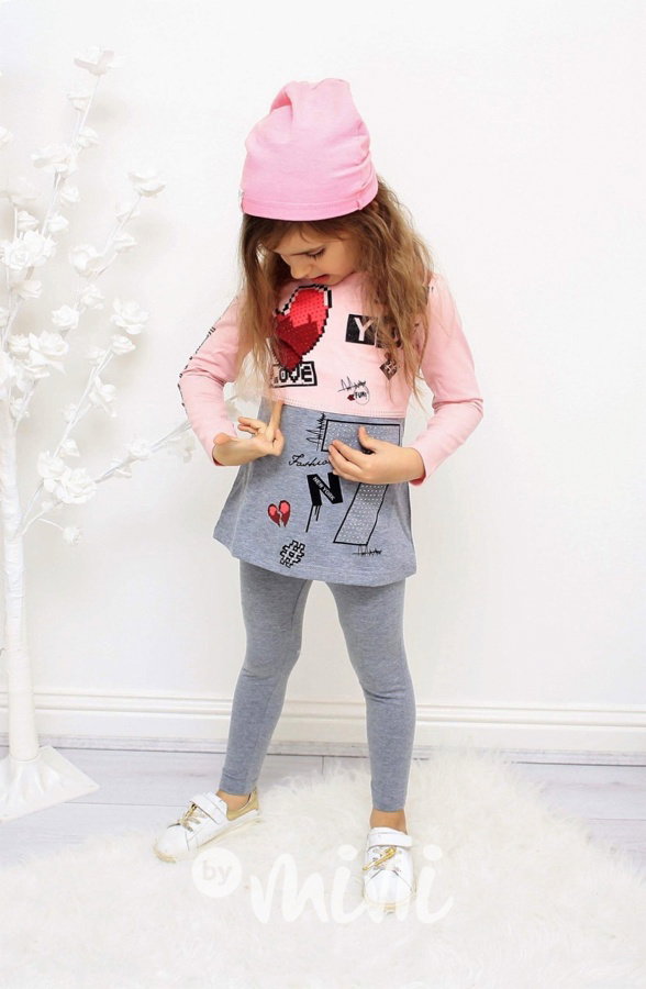 Pink/Grey New York set