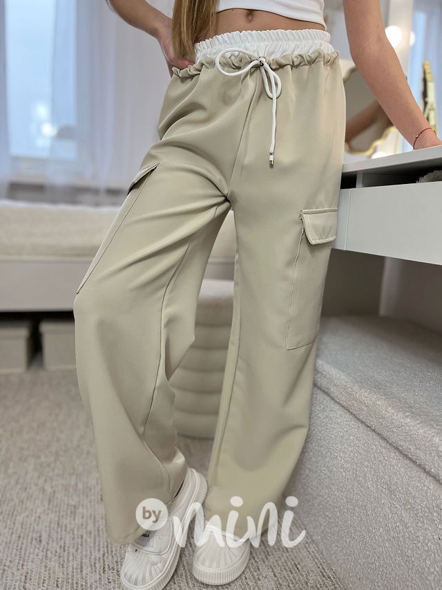 Lounge volné kapsáče BEIGE