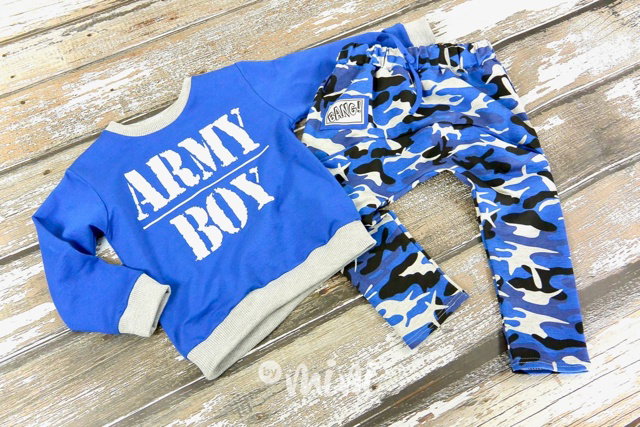 Army boy blue set