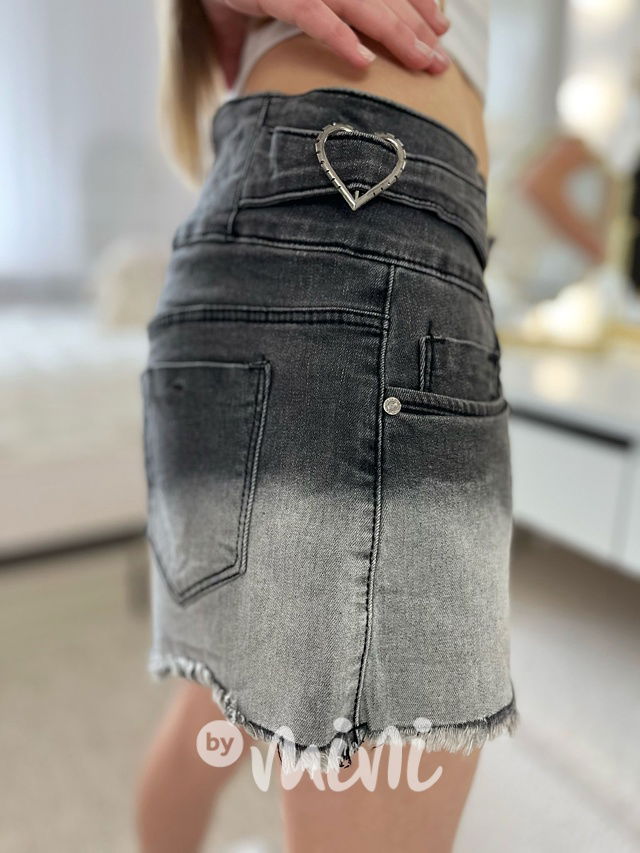 Denim ombre kraťasy HEART
