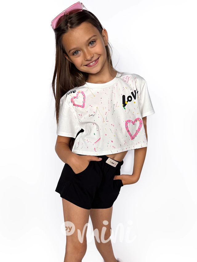 LOVE crop triko PREMIUM