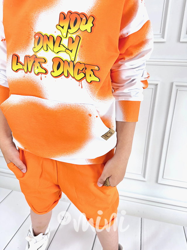 Yolo mikina orange splash