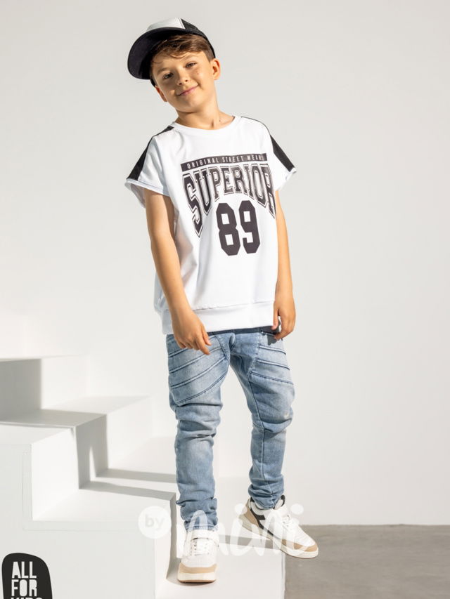 All for kids biker jogger jeansy ice blue