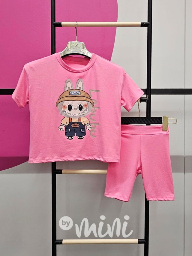 Labubu letní cotton set PINK