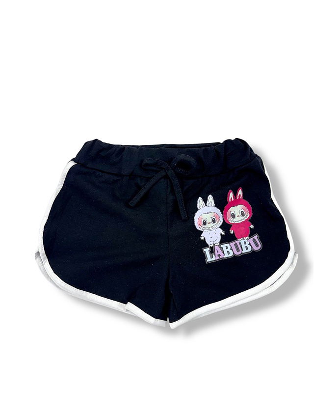 Labubu sporty kraťasy černé