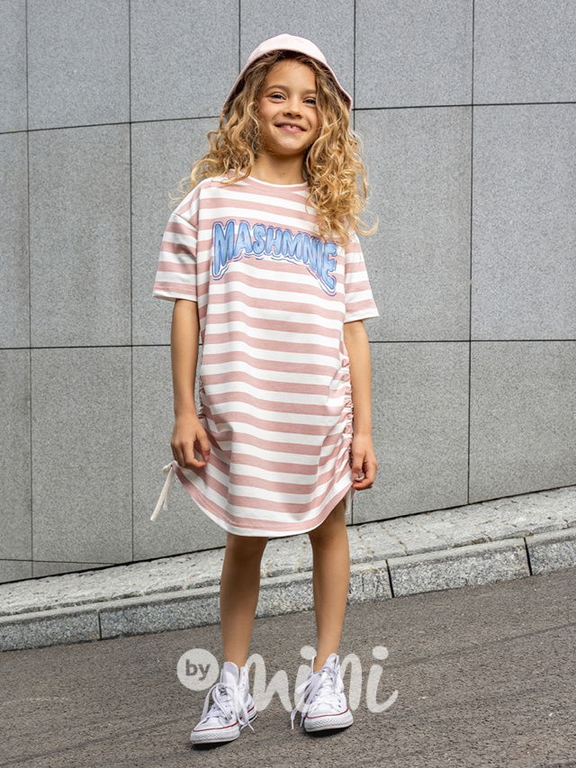 Mash Mnie streetwear šaty pruhy