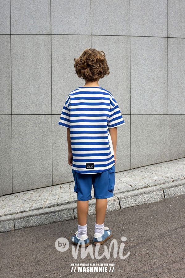 Mash Mnie long cargo shorts blue