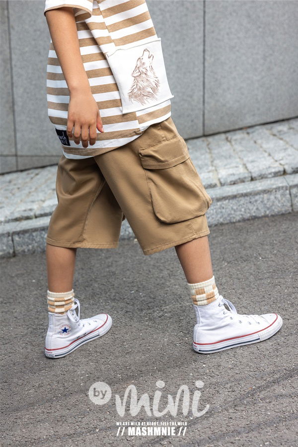 Mash Mnie long cargo shorts beige