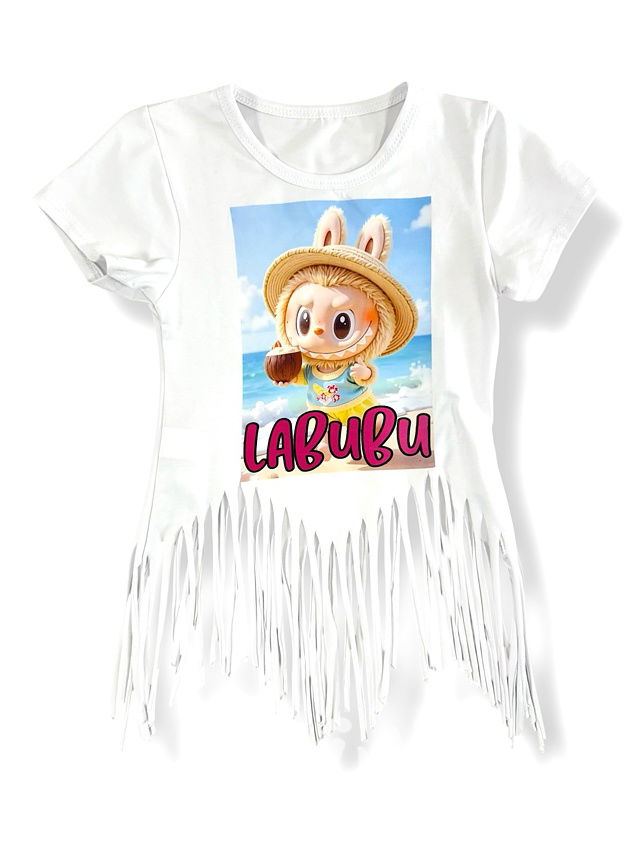 Labubu letní triko bílé