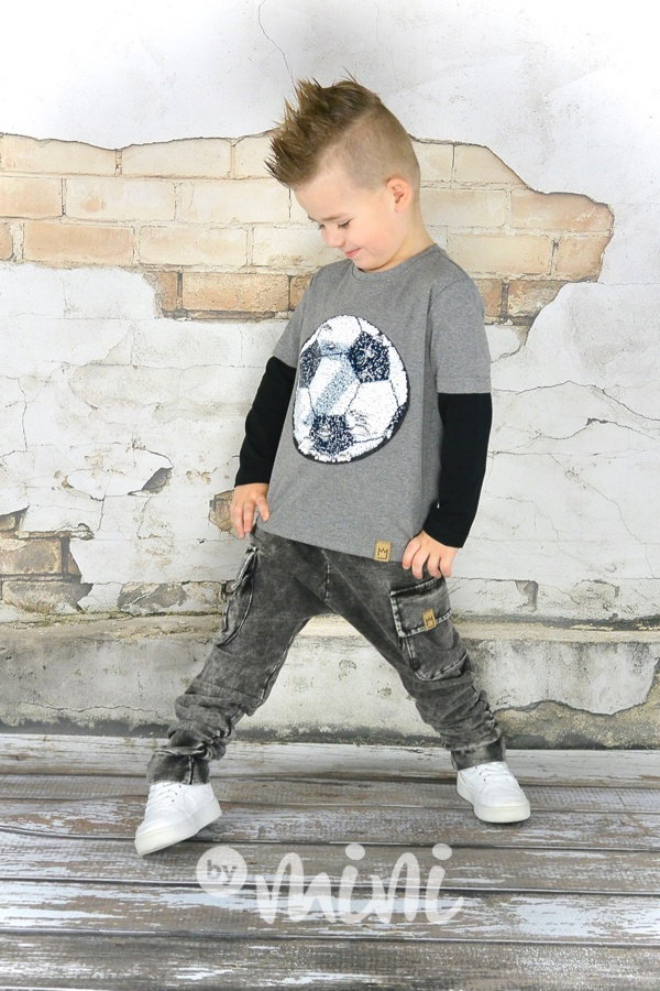 Black jeans tepláčky kapsáče