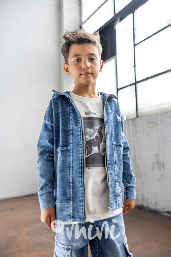 Mash Mnie soft denim mikina blue