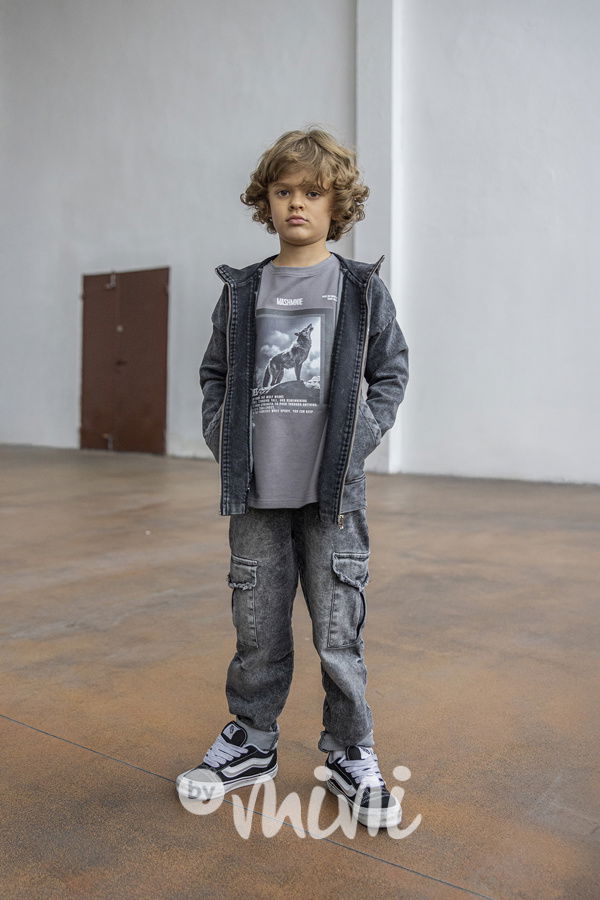Mash Mnie soft denim mikina black