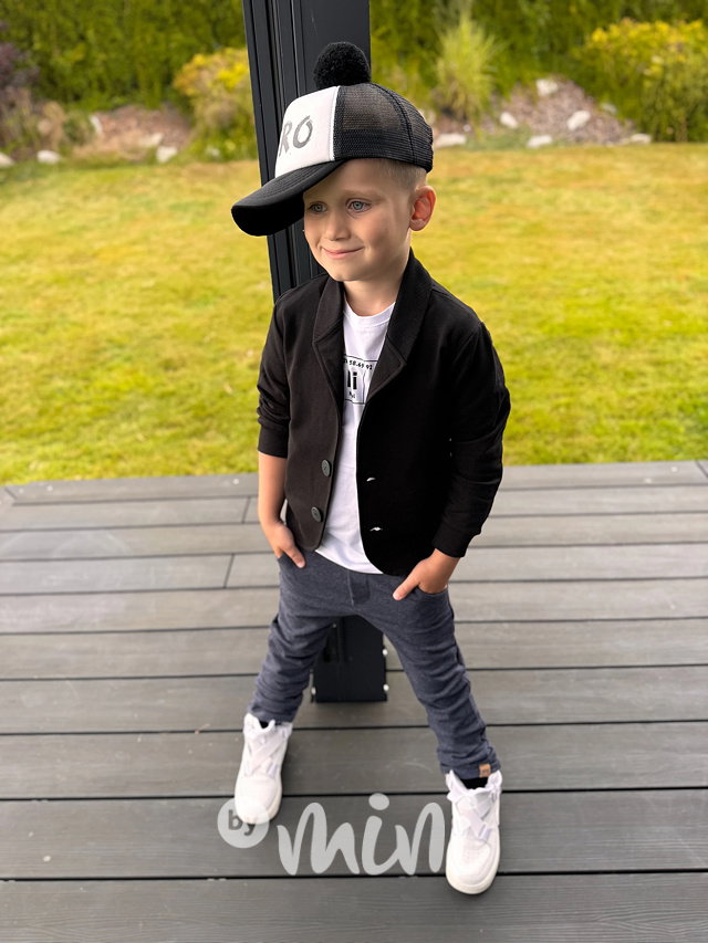 Elegant kalhoty blue melange